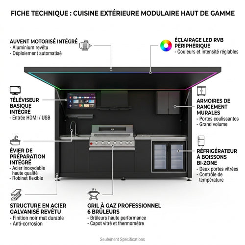 Cuisine extérieur tout en 1